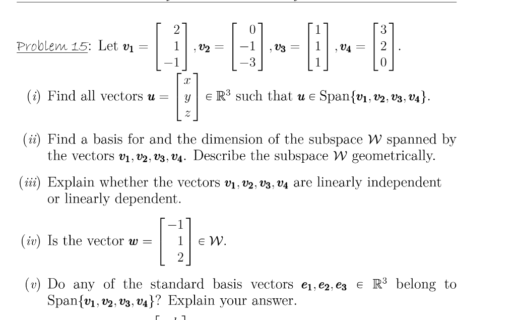 Solved 3 Problem 15: Let Vi = V2 = V3 = 04 = T (I) Find All | Chegg.Com