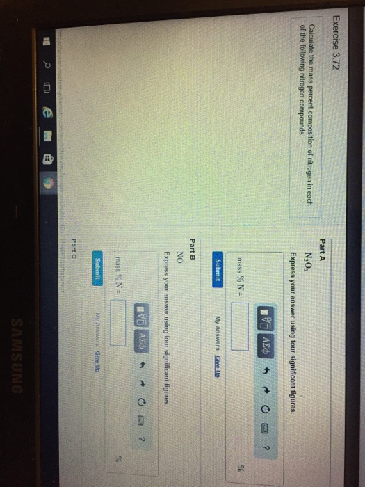 Solved Calculate The Mass Percent Composition Of Nitrogen In Chegg