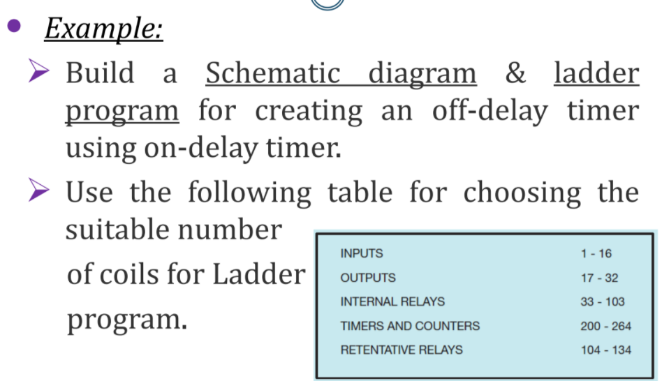 Solved • Example: Build a Schematic diagram & ladder program | Chegg.com