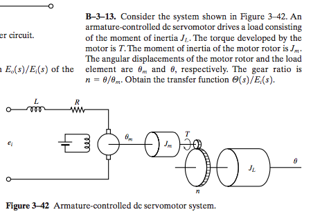 Solved B-3-13. Consider The System Shown In Figure 3-42. An | Chegg.com