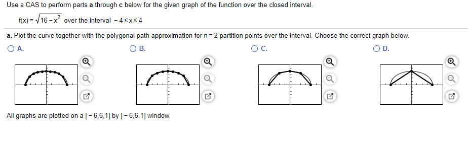 Solved Use a CAS to perform parts a through c below for the | Chegg.com