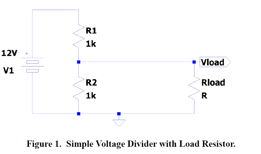 Solved R1 1k 12V + Vload vi R2 Rload 1k R Figure 1. Simple | Chegg.com