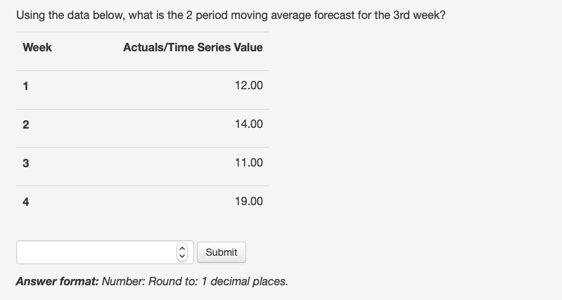 Solved Using the data below, what is the simple exponential | Chegg.com