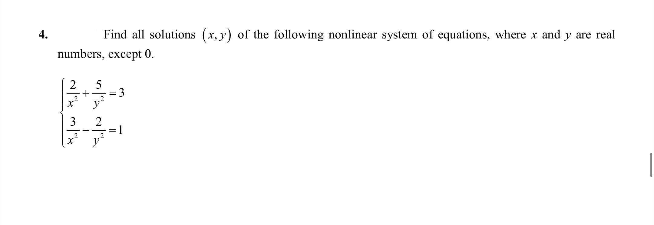 Solved 4. Find all solutions (x, y) of the following | Chegg.com