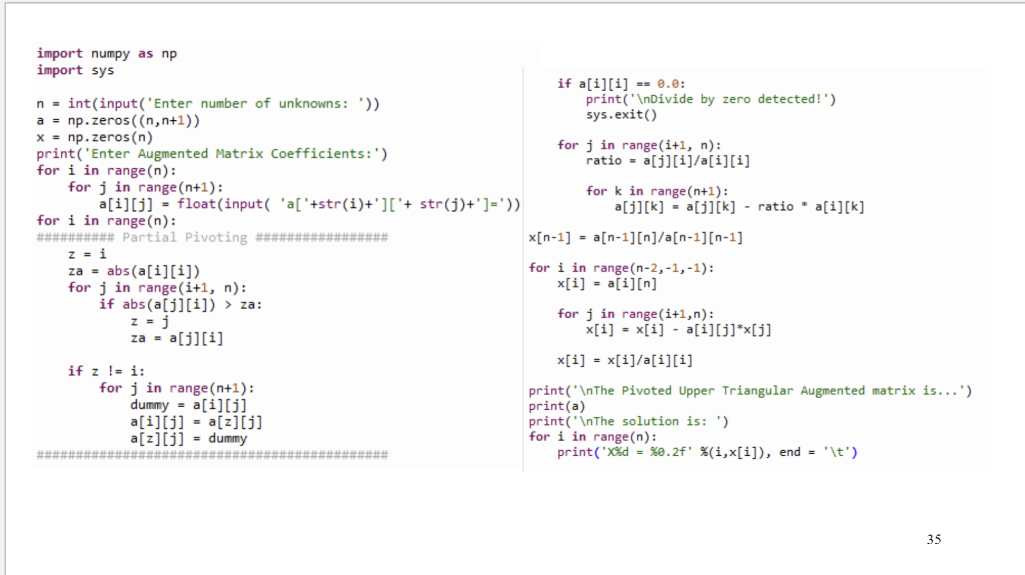 Solved Use Python to solve the following system [use the | Chegg.com