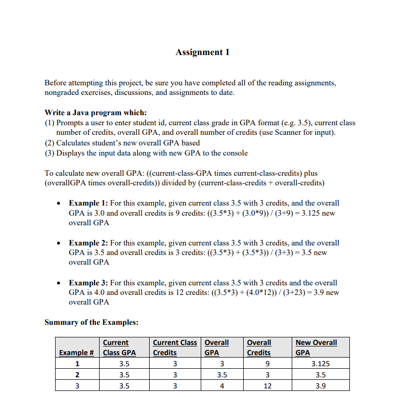 Solved Assignment 1 Before attempting this project, be sure | Chegg.com