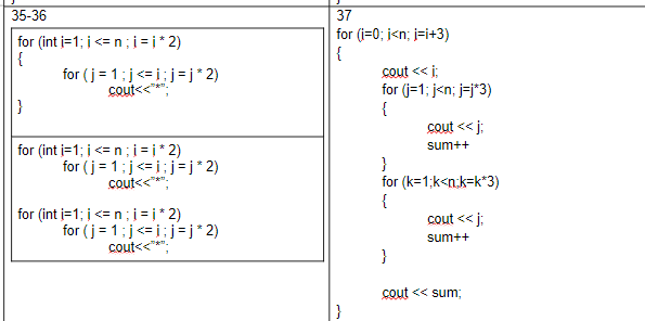 Solved 35-36 for (int i=1;i