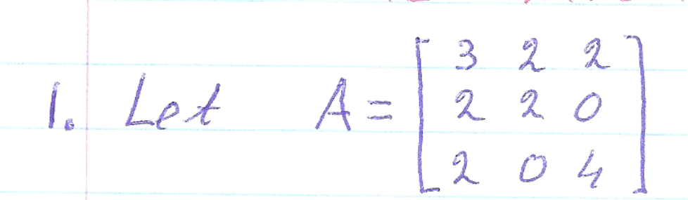 Solved 1 Let 3 2 2 A A 12 2 0 4 T 1 6 For Vector Chegg Com