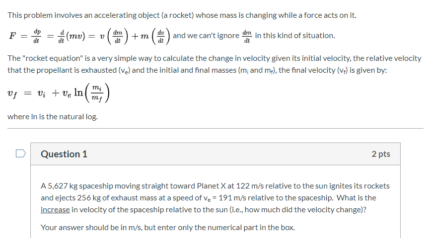 Solved This Problem Involves An Accelerating Object (a | Chegg.com