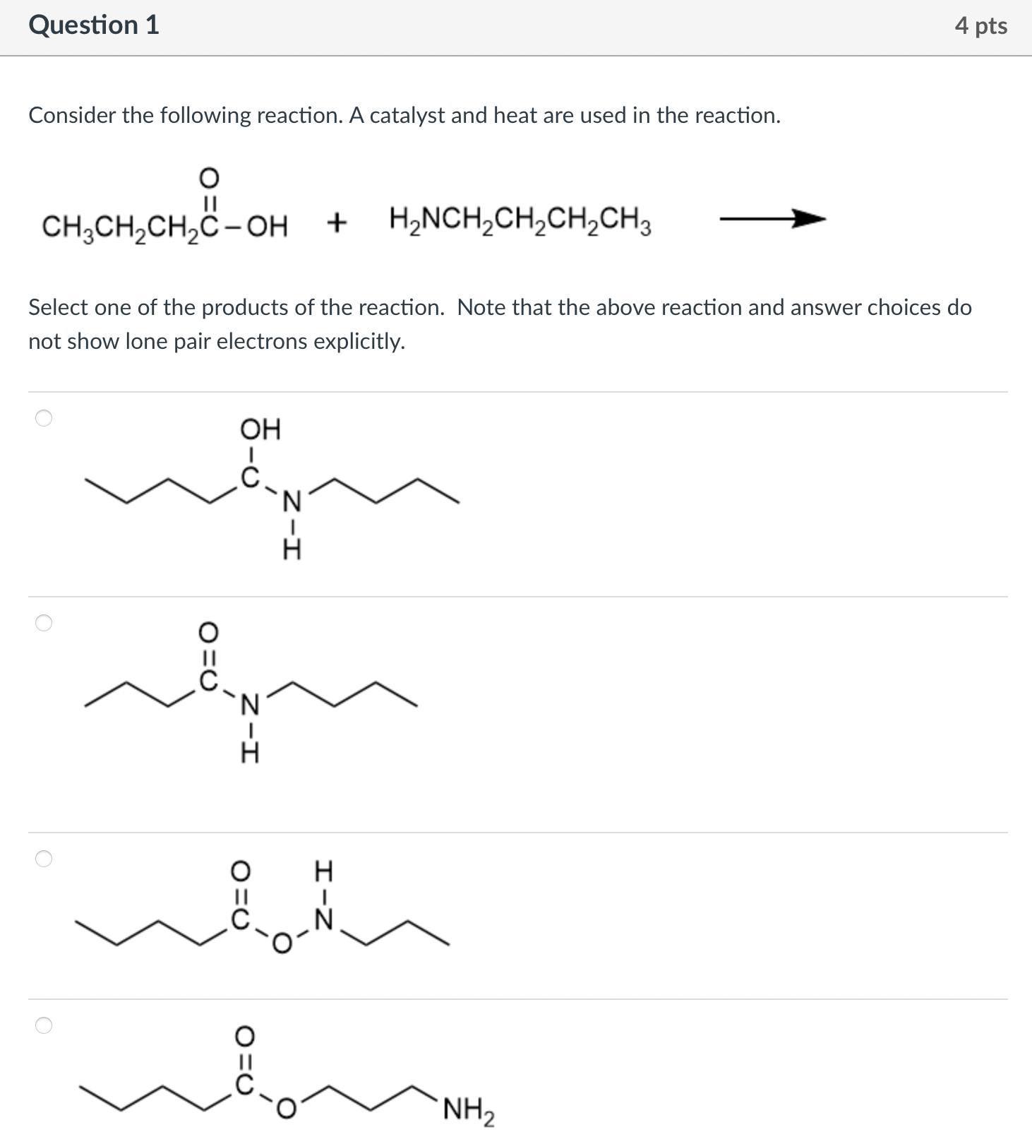 Solved Consider The Following Reaction. A Catalyst And Heat | Chegg.com