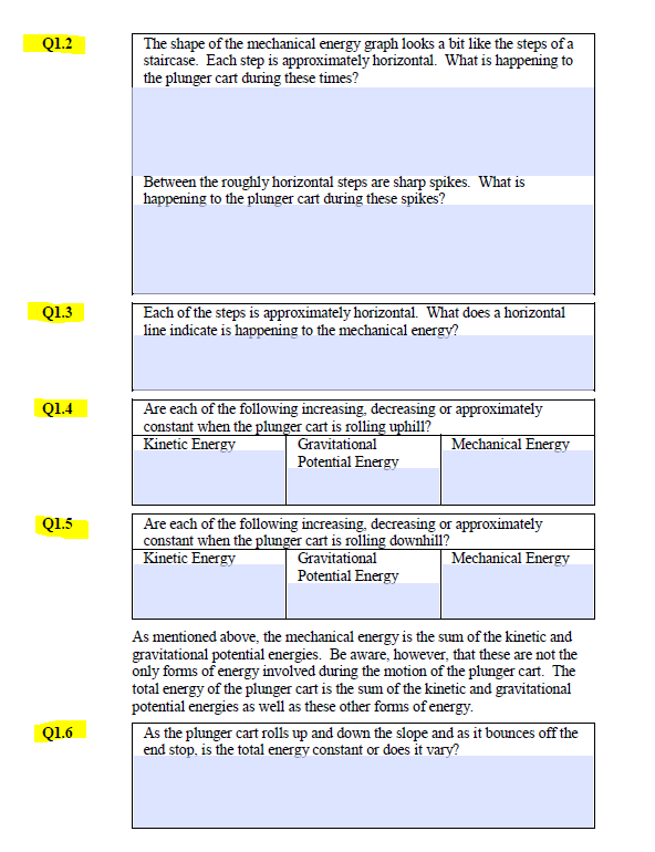 conservation of energy assignment quizlet