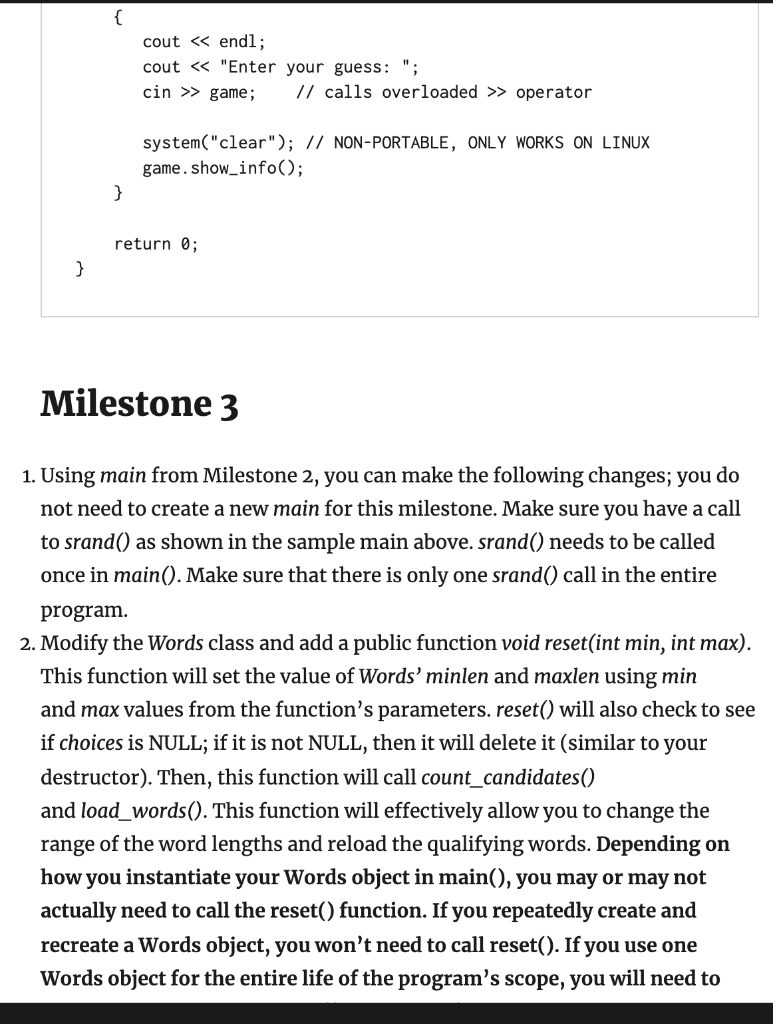 Solved Milestone 2 For this milestone, add the necessary | Chegg.com