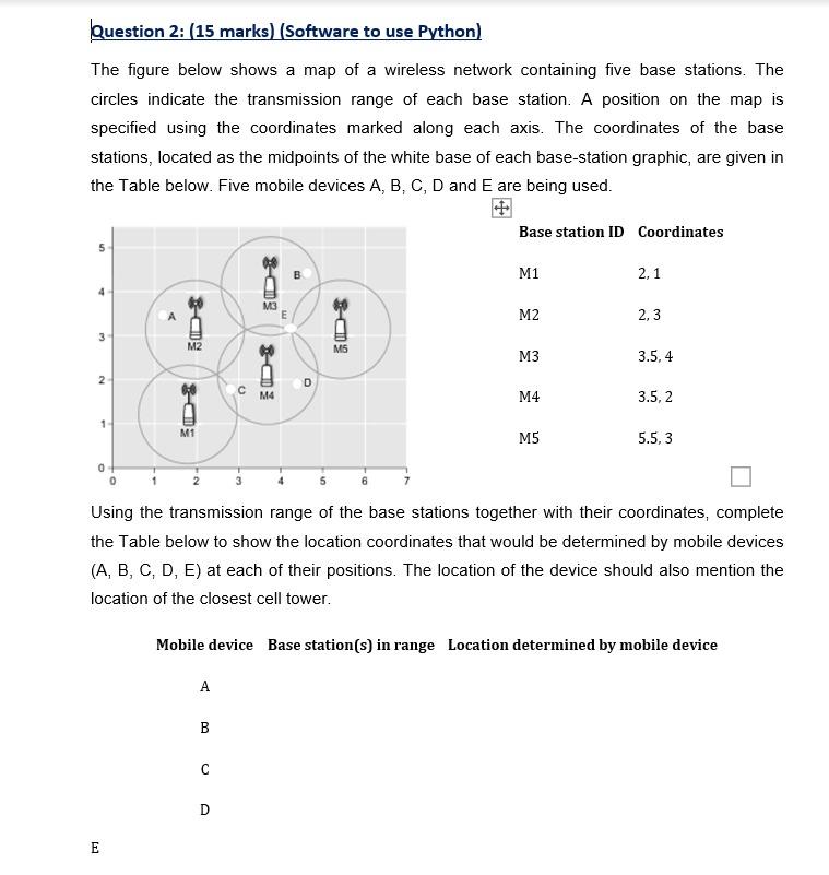 Solved 5 B 4 E 3 品 2 с 1 M1 0 0 3 4 5 6 7 Question 2: (15 | Chegg.com