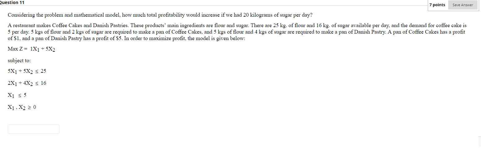 Solved Question 11 7 points Save Answer Considering the | Chegg.com