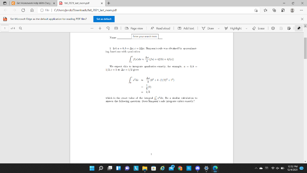 Solved C Get Homework Help With Cheo X fall | Chegg.com