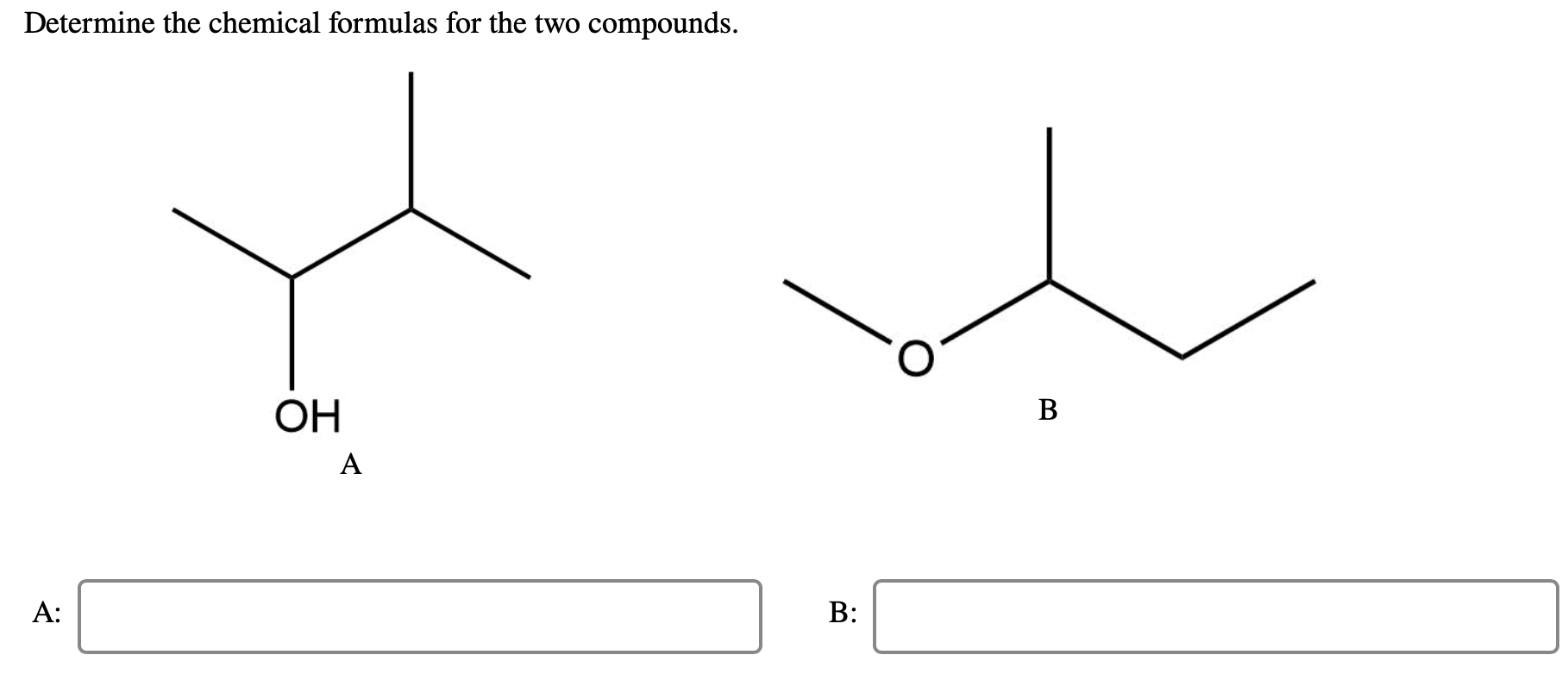 Solved Determine The Chemical Formulas For The Two | Chegg.com