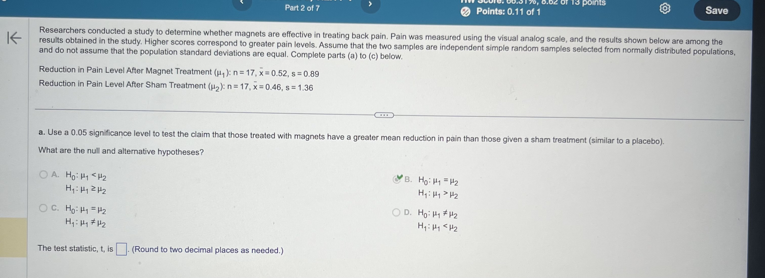 Solved Researchers conducted a study to determine whether | Chegg.com