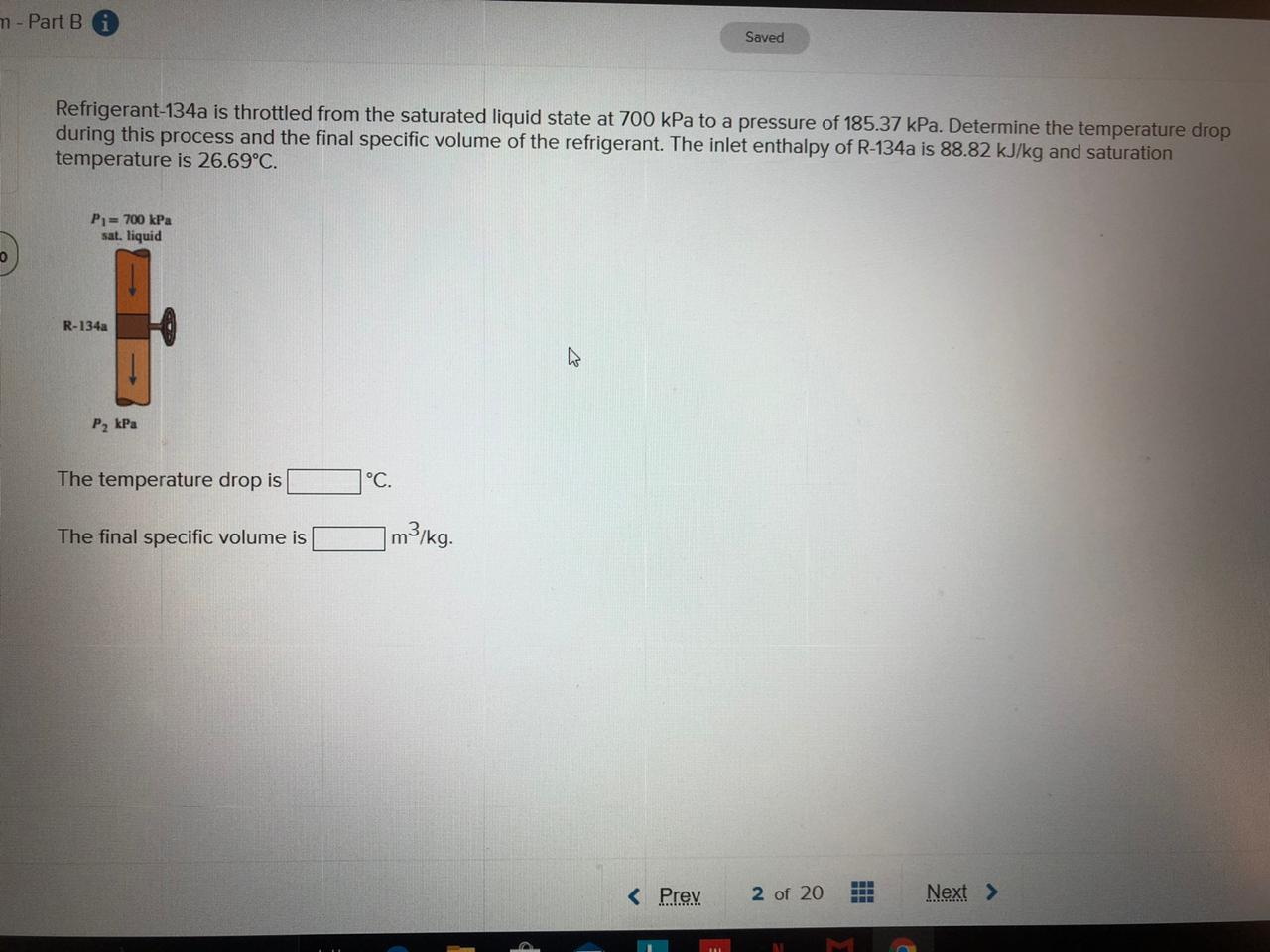 solved-part-b-0-saved-refrigerant-134a-is-throttled-from-chegg