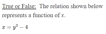 Solved True or False: The relation shown below represents a | Chegg.com