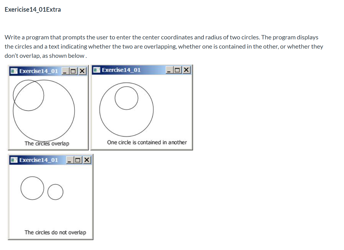 Exericise14_01Extra Write a program that prompts | Chegg.com