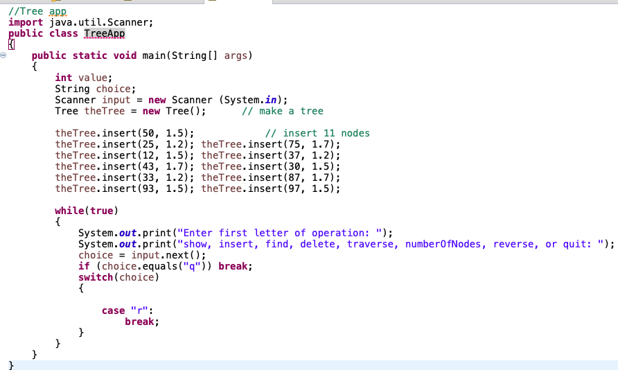 Add the following java method to the Tree | Chegg.com