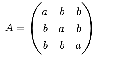 Solved A=⎝⎛abbbabbba⎠⎞ | Chegg.com