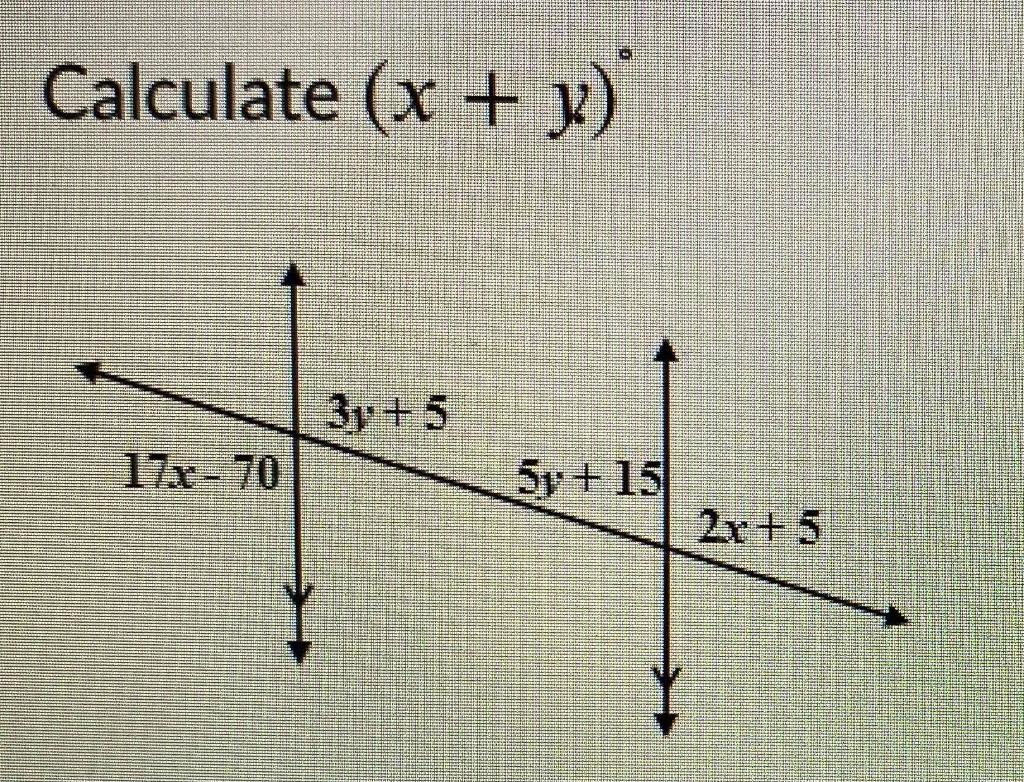 Solved Consider t as a transversal line. Calculate x.