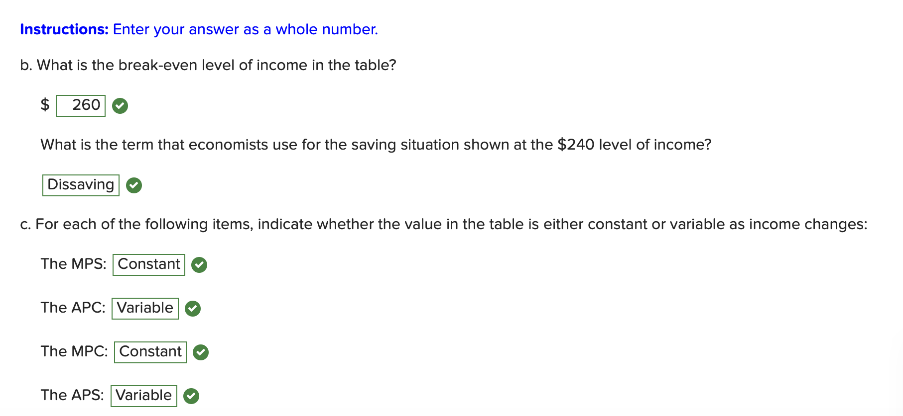 Solved The following table provides data for output (real | Chegg.com