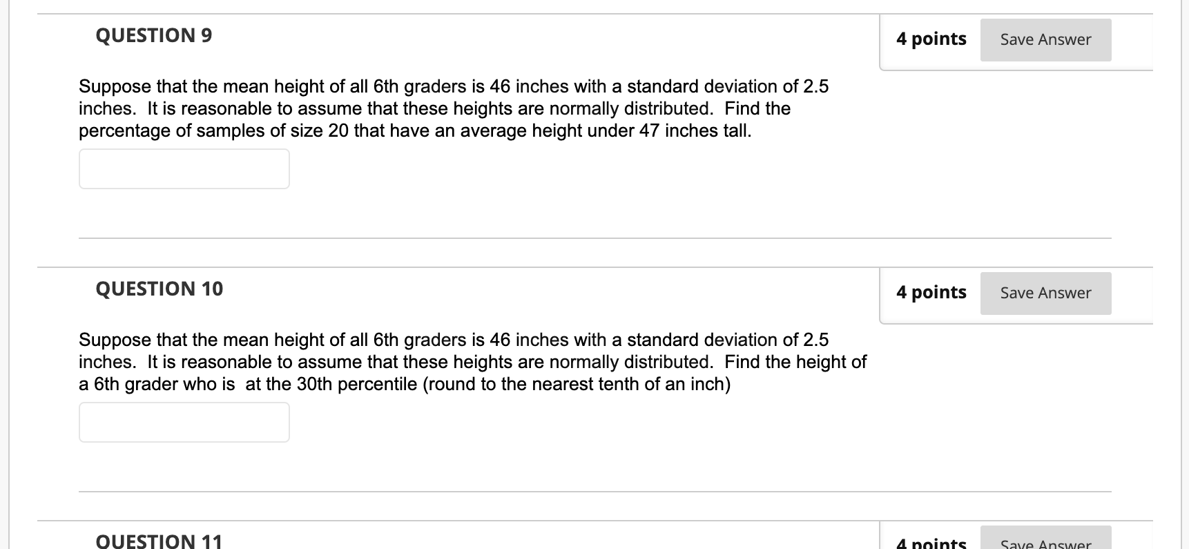 Solved QUESTION 5 3 points Save Answer In a standard normal | Chegg.com