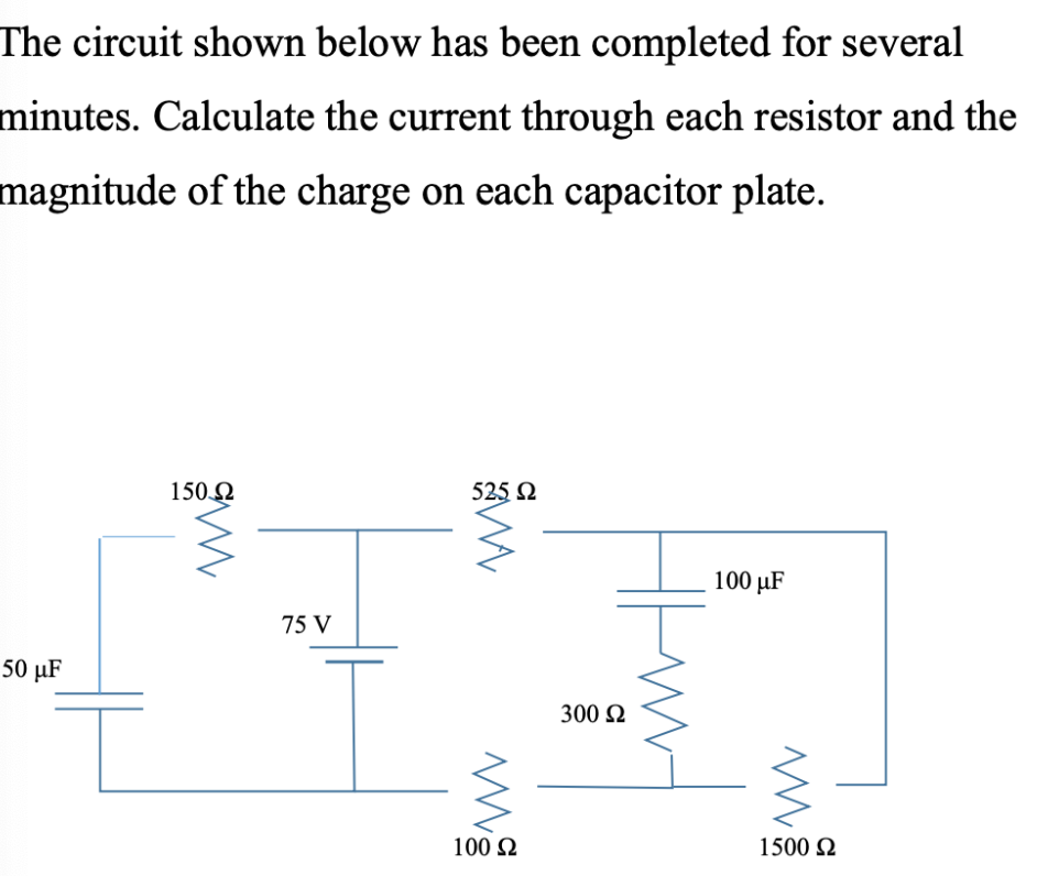 Solved The Circuit Shown Below Has Been Completed For | Chegg.com