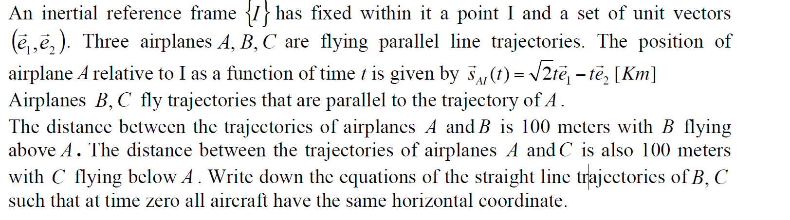 Solved An Inertial Reference Frame {I} Has Fixed Within It A | Chegg.com