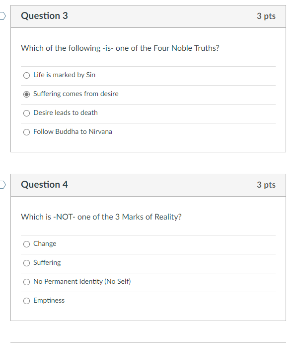 Solved D Question 1 3 pts This is one of the three main | Chegg.com
