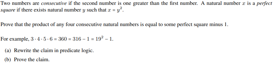 Solved Two numbers are consecutive if the second number is | Chegg.com