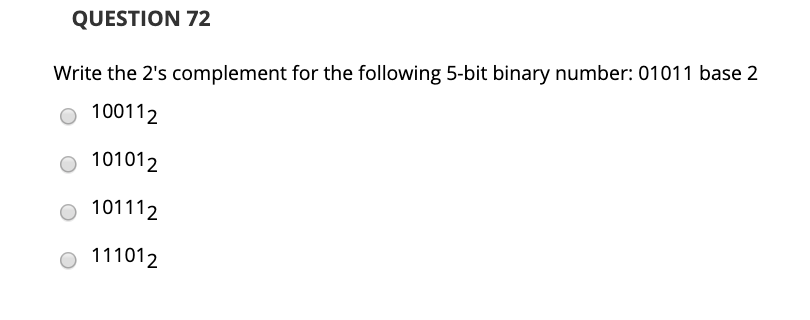 Solved QUESTION 67 What is the output for a 8 by 8 | Chegg.com