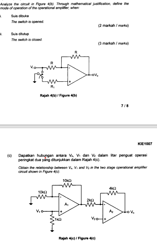 Solved Analyze The Circuit In Figure 4(b). Through | Chegg.com