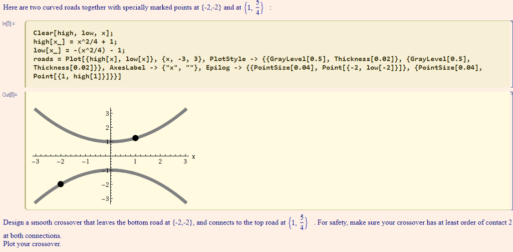 Solved Here are two curved roads together with specially | Chegg.com