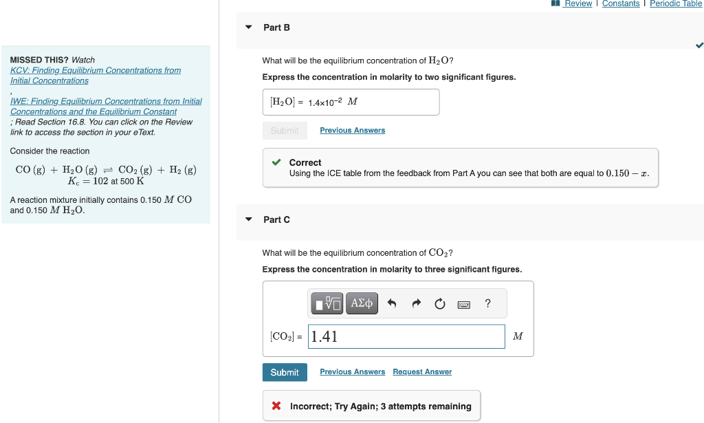 Solved The reversible chemical reaction A+B⇌C+D Initially, | Chegg.com