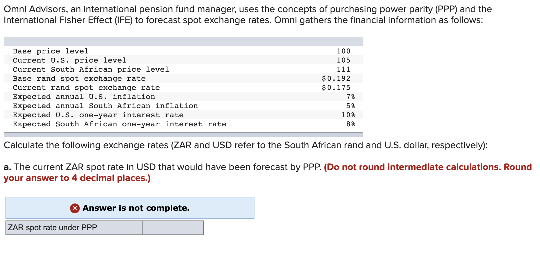 Solved Omni Advisors, an international pension fund manager,