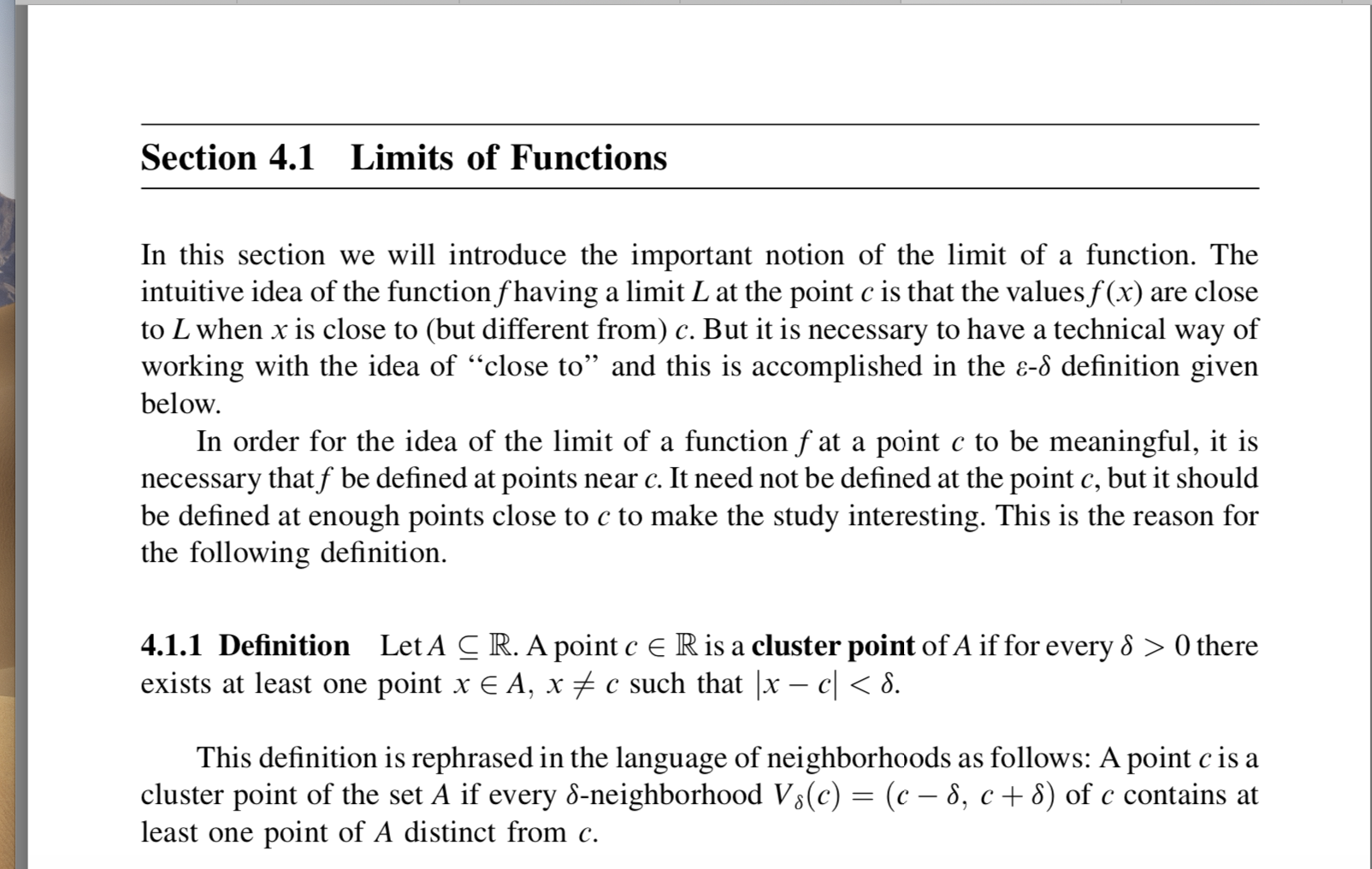 Solved Apply Section 4.1 of "Intro to Real Analysis" by | Chegg.com