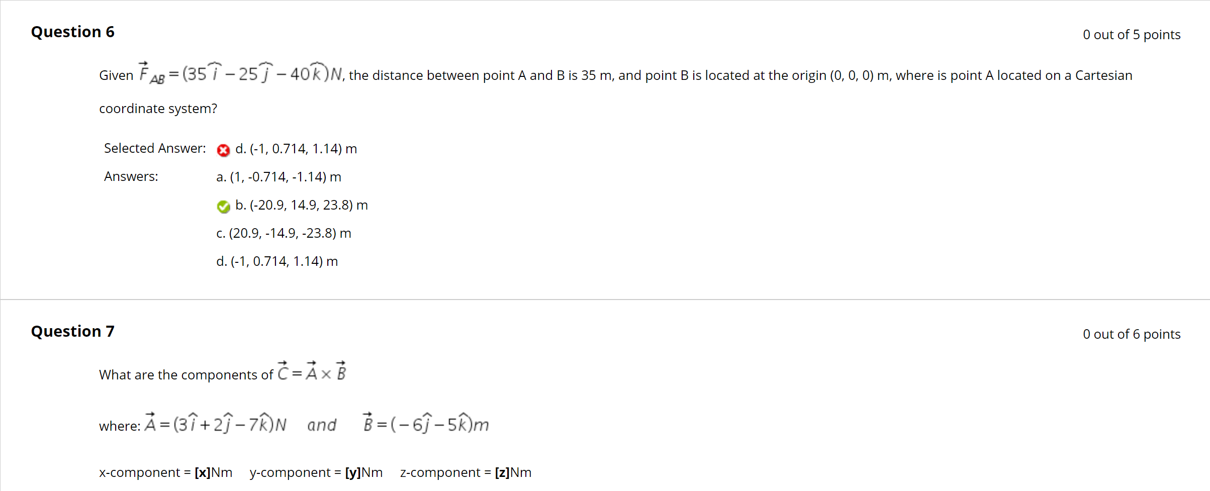 Solved Question 6 O Out Of 5 Points Given Far 35 I 25 Chegg Com