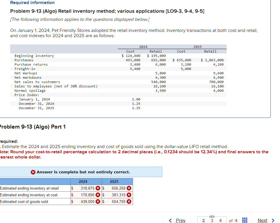 Solved Required Informationproblem Algo Retail Chegg Com