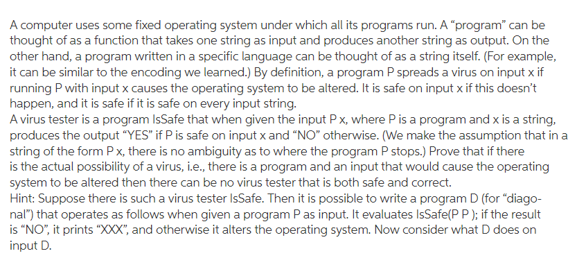 Solved A computer uses some fixed operating system under | Chegg.com