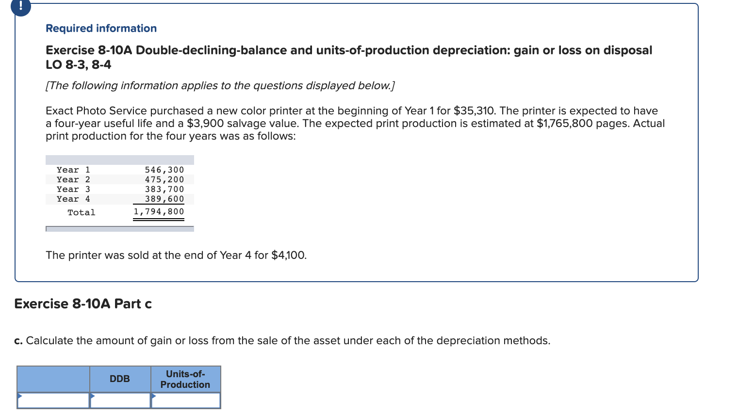 Solved Required information Exercise 8-9A Computing and | Chegg.com
