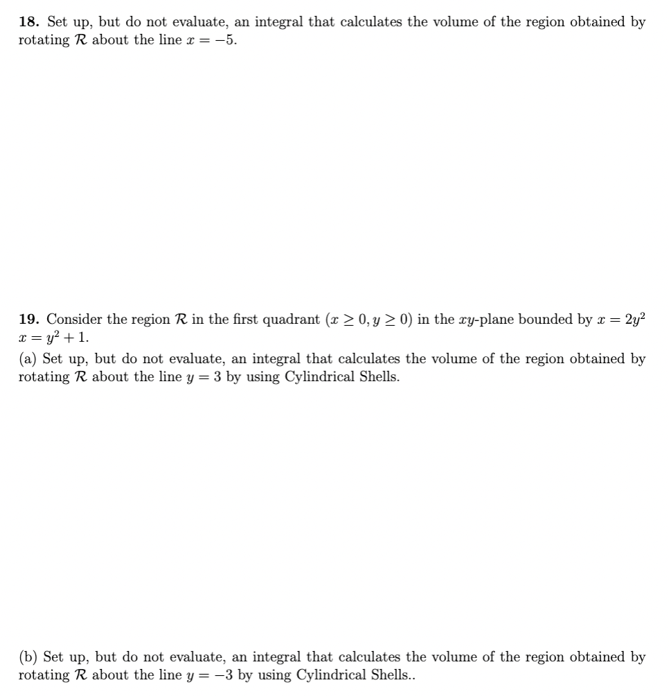 Solved 18. Set Up, But Do Not Evaluate, An Integral That | Chegg.com