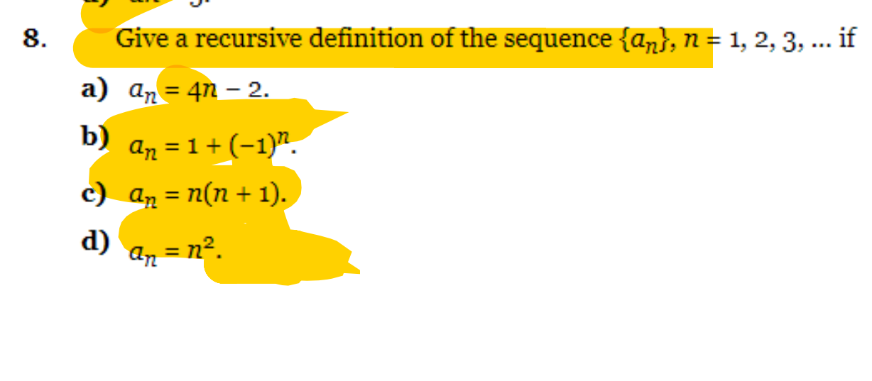 solved-8-give-a-recursive-definition-of-the-sequence-an-chegg