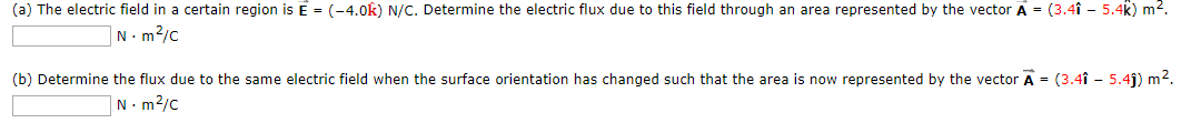 Solved (a) The electric field in a certain region is E = | Chegg.com