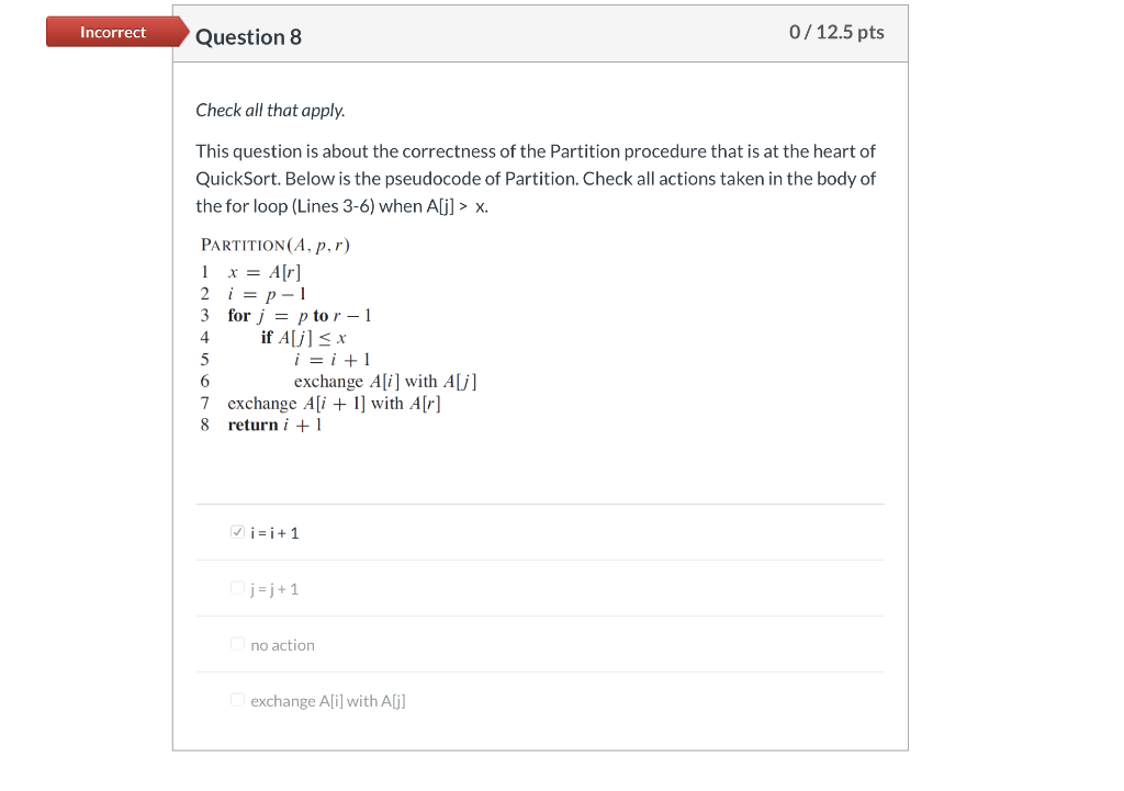 Solved Partial Question 6 6.25 / 12.5 pts Check all that | Chegg.com