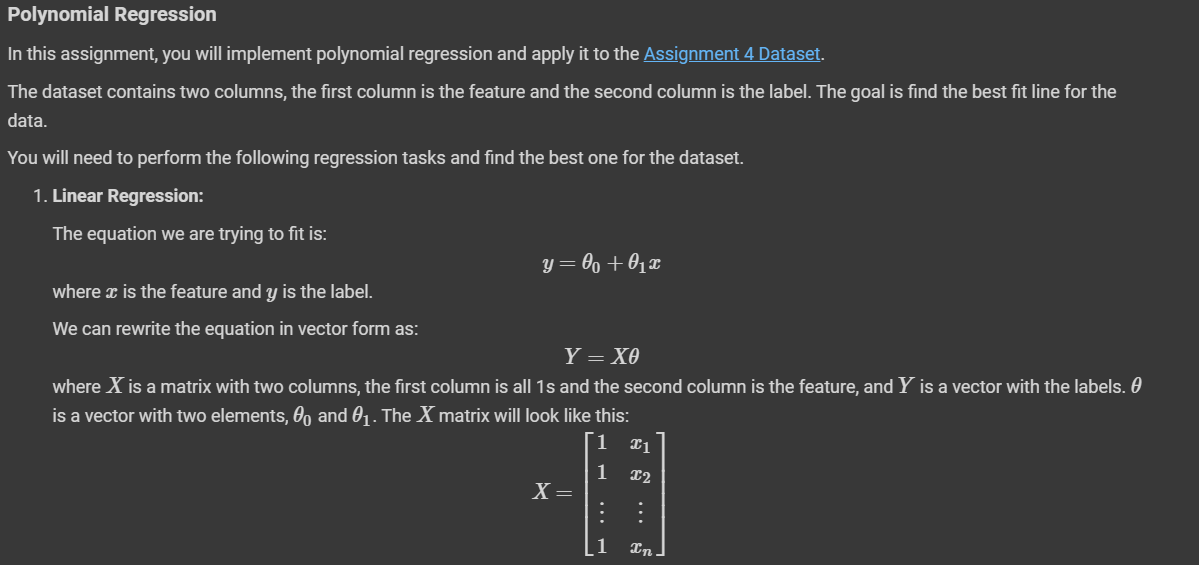 Solved 2. Quadratic Regression: The equation we are trying | Chegg.com