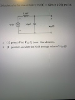 Solved Use the following circuit to answer the questions | Chegg.com