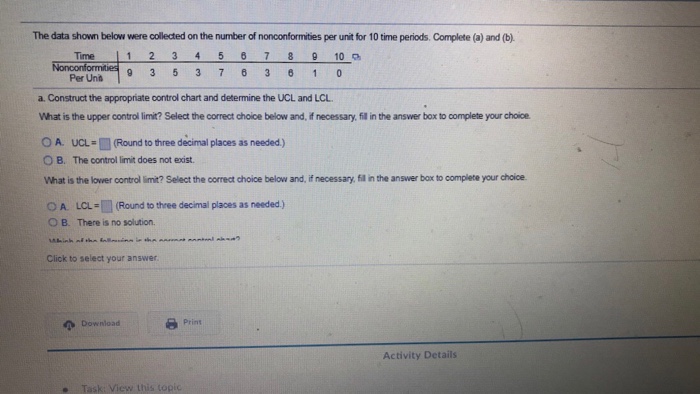 Solved The data shown below were collected on the number of | Chegg.com